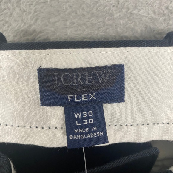 J Crew Pants Mens Black Size 30x30 Flex Chino Straight Fit Cotton Blend H3167 - Picture 5 of 8